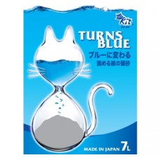 QQ Kit Paper Cat Litter Turns Blue 7L (6 Packs), 01799986 (6 Packs), cat Paper, QQ Kit, cat Litter, catsmart, Litter, Paper